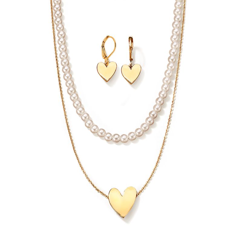 Collar-en-dos-tiempos-de-corazones-y-perlas-ba�ado-en-oro