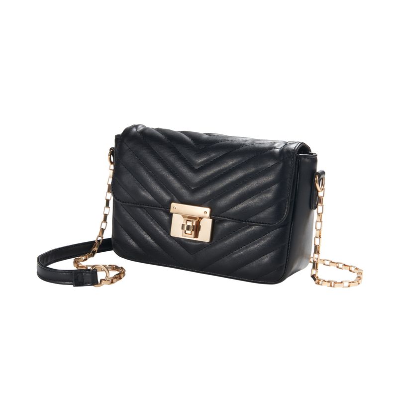 Bolso-para-mujer-tipo-cuero-de-color-negro-cuenta-con-tapa-con-broche-y-un-cierre-en-el-interior.-