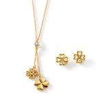 juego-de-collar-y-aretes-dije-trebol-de-4-hojas-en-ba�o-de-oro-de-24k