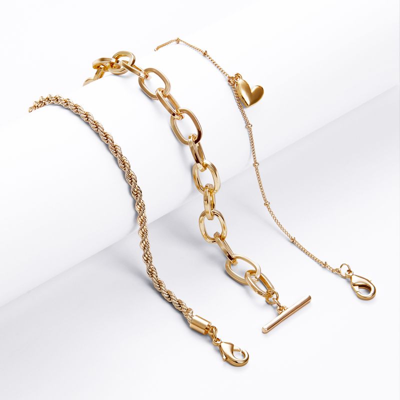 Set-de-pulseras-Trendy-Gold