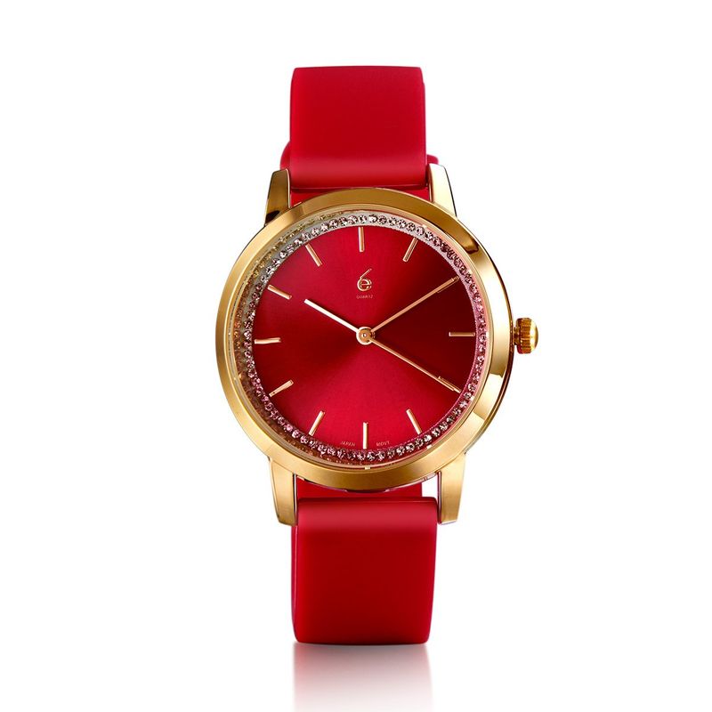 reloj-rojo-para-mujer-y-detalles-dorados