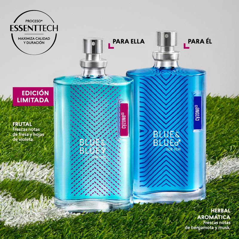 Perfume blue & blue de cyzone para hombre 2025