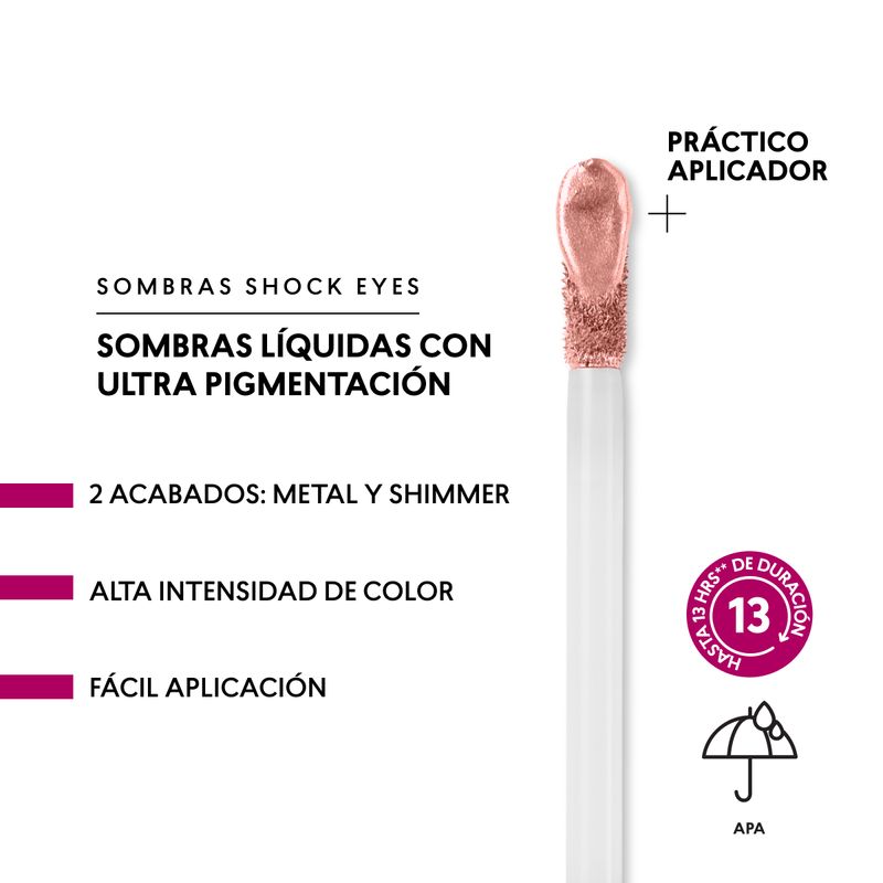 Sombra de ojos líquida Shock Eye Shimmer Studio Look