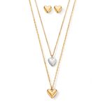 set-de-collares-en-forma-de-coraz�n-plateado-y-dorado-esika