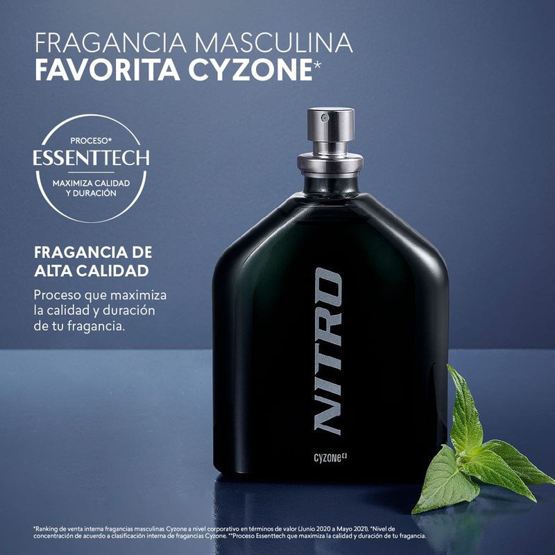Fragrance Nitro Adventure Cyzone Precio Perfume Hombre Nitro Negro