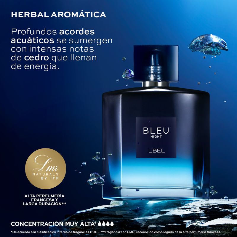 Perfumes De L Bel Para Hombre Minifragancia Bleu Intense Night
